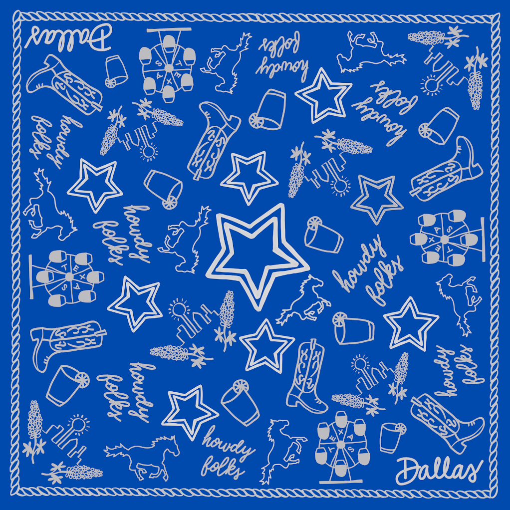 Dallas Scarf-Double Sided Silk