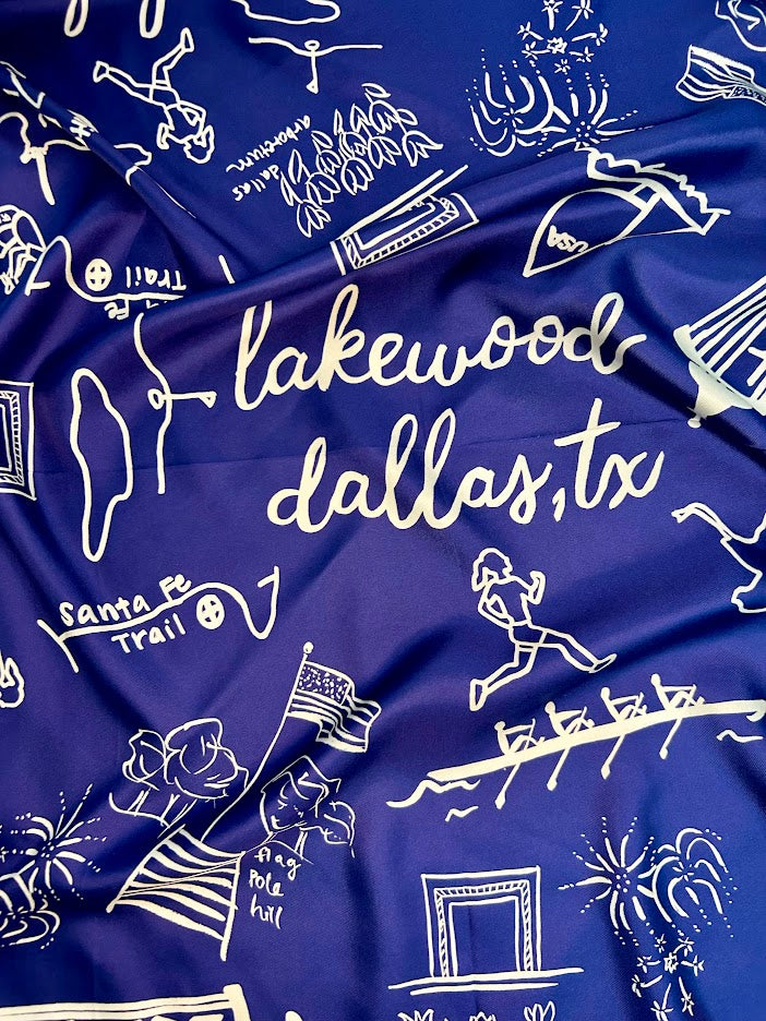 Lakewood Scarf-Double Sided Silk