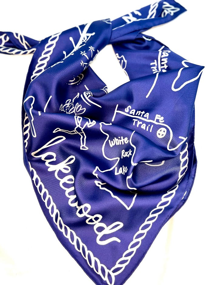Lakewood Scarf-Double Sided Silk
