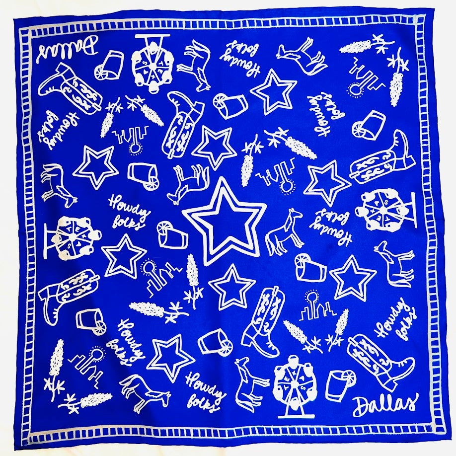 Dallas Scarf-Double Sided Silk
