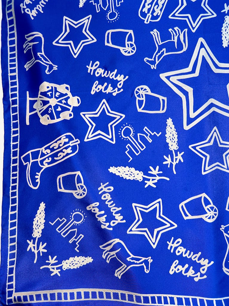 Dallas Scarf-Double Sided Silk