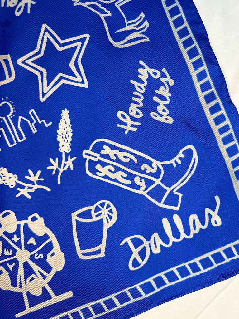 Dallas Scarf-Double Sided Silk