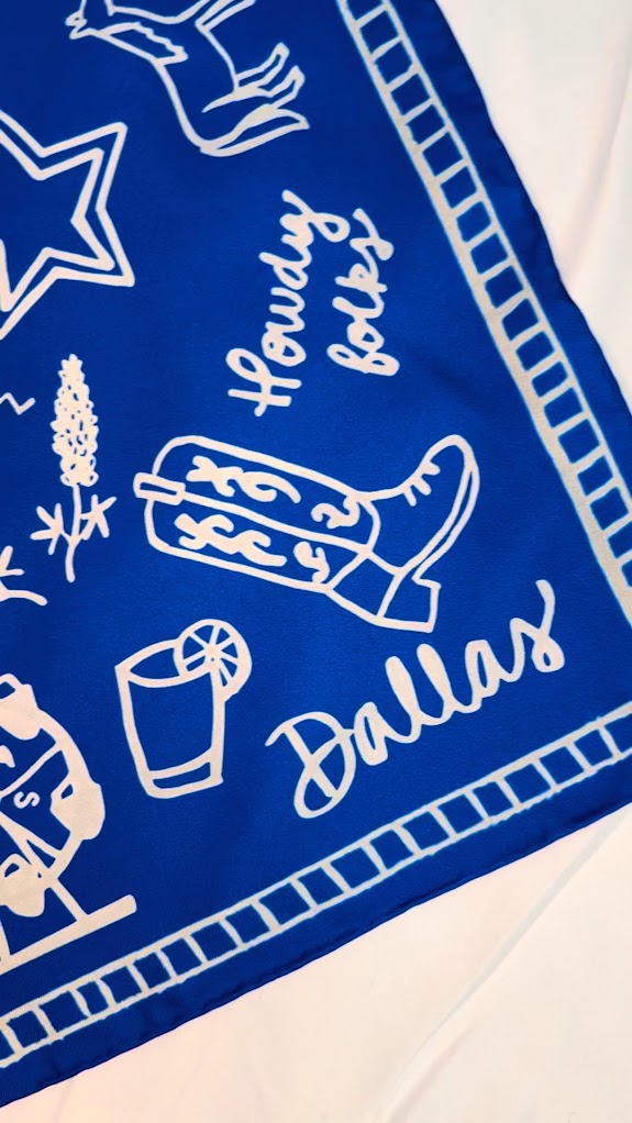 Dallas Scarf-Double Sided Silk