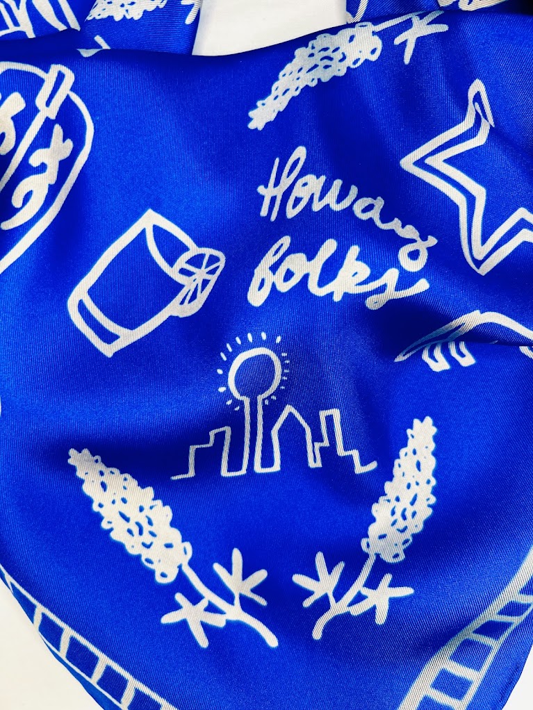 Dallas Scarf-Double Sided Silk
