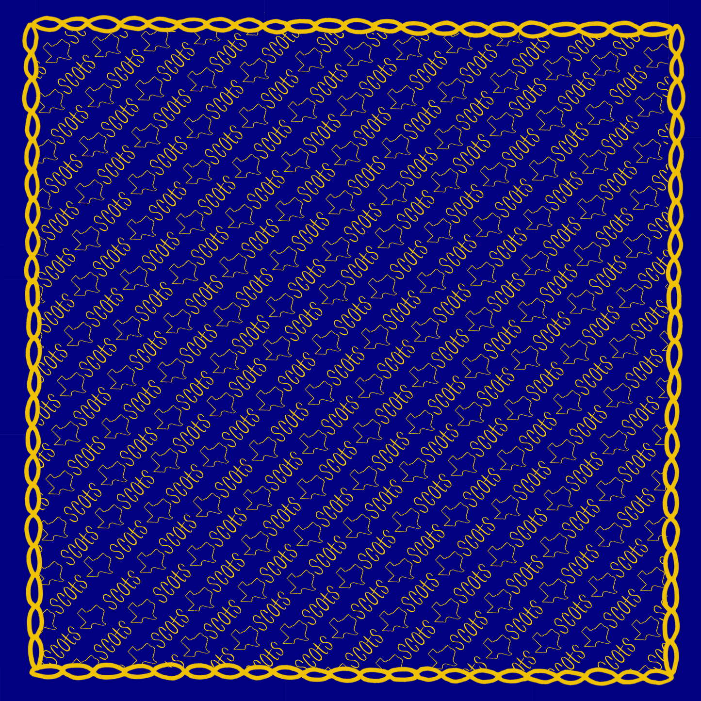Scots Spirit -Double Sided Silk Scarf