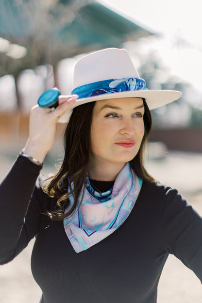 Western Scarf Pink Boots