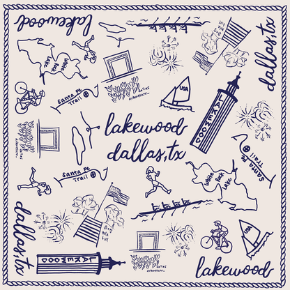 Lakewood Scarf-Double Sided Silk
