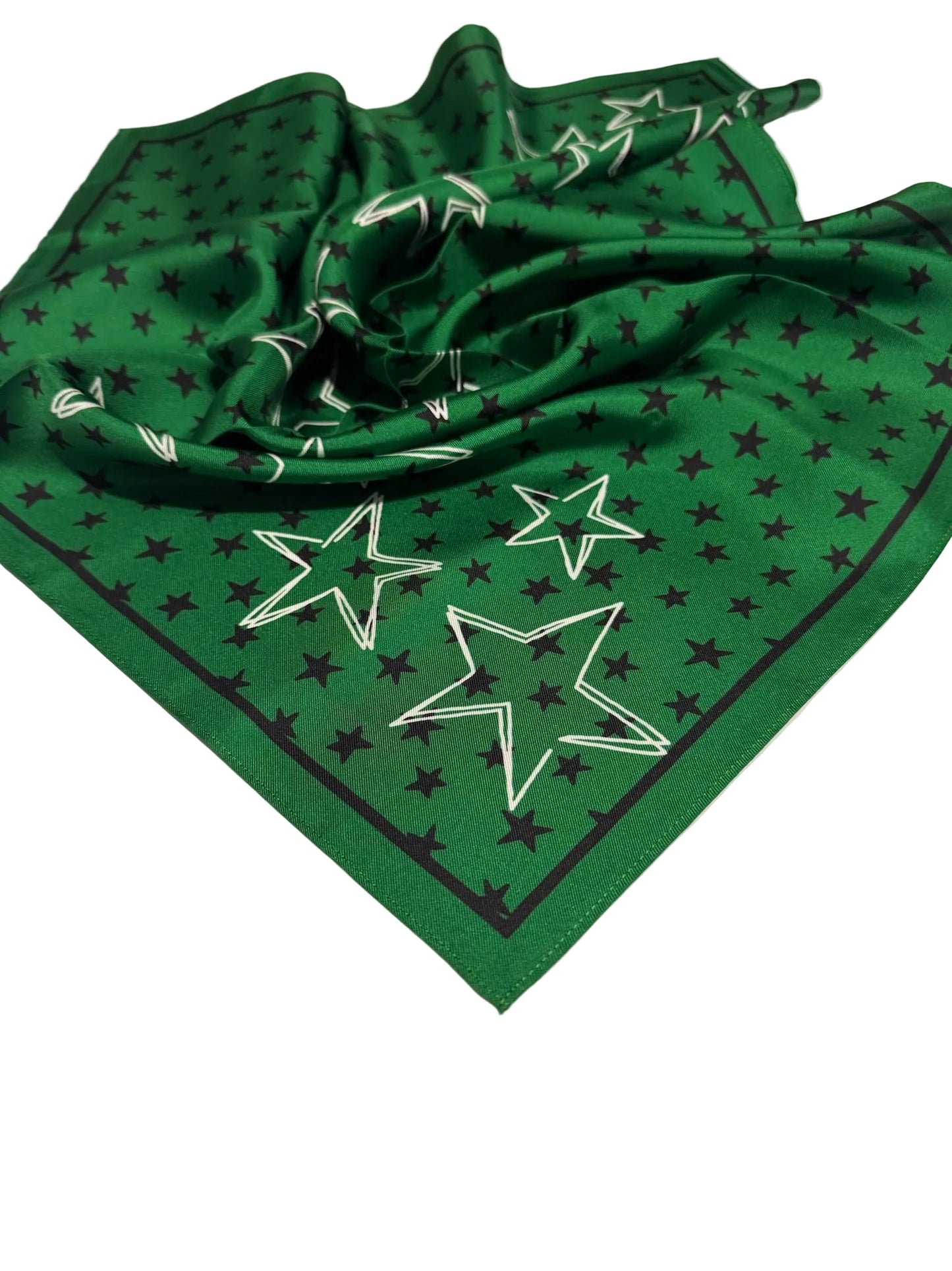 Green and Black Stars Scarf