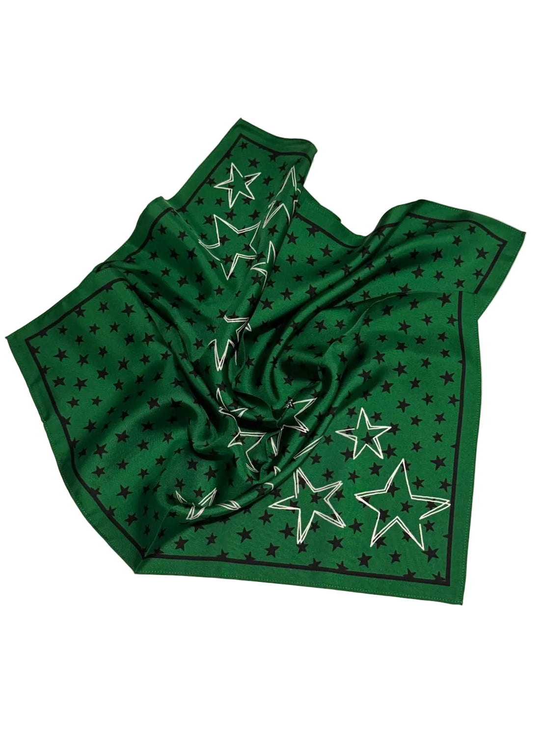 Green and Black Stars Scarf