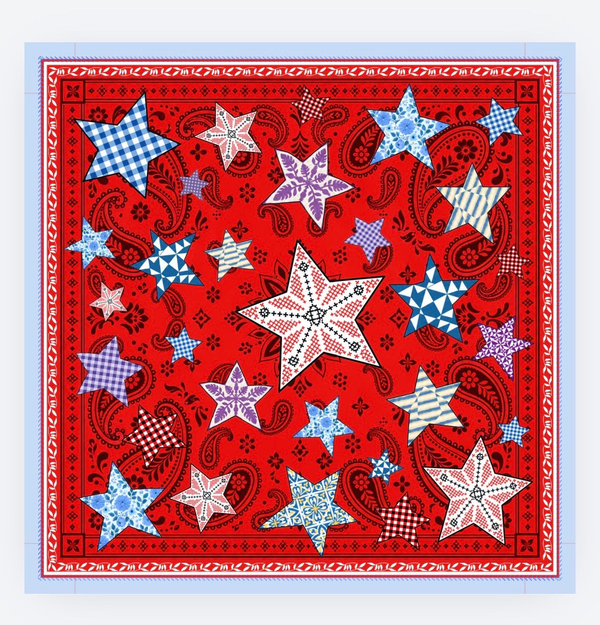 Market in the Meadow Scarf (Pre-order)