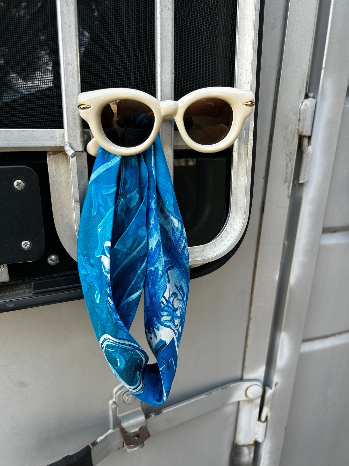 Western Scarf Blue Cowboy