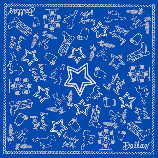 Dallas Scarf-Double Sided Silk