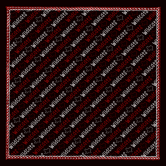 Wildcats- Double Sided Silk Scarf