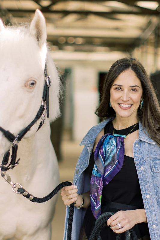 Western Scarf Purple Rope